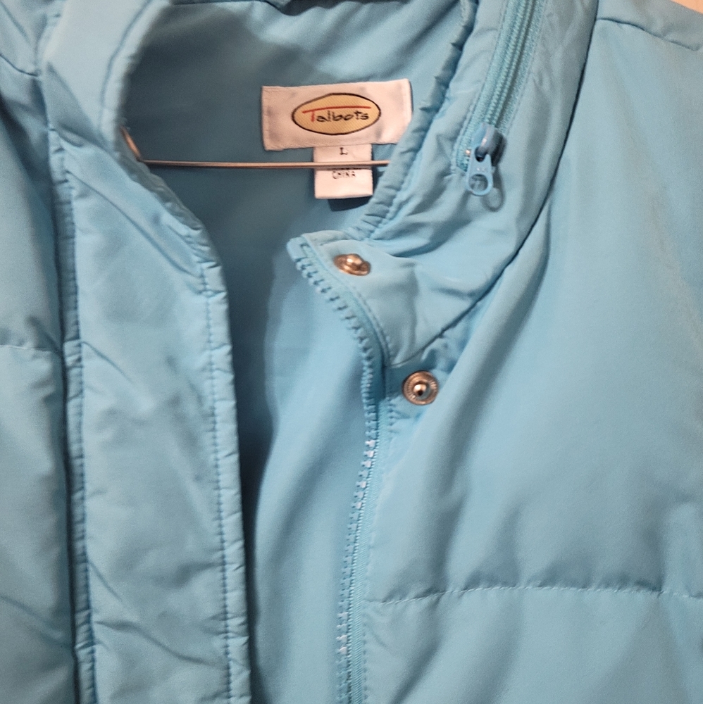 Talbots womens Large baby blue vest
